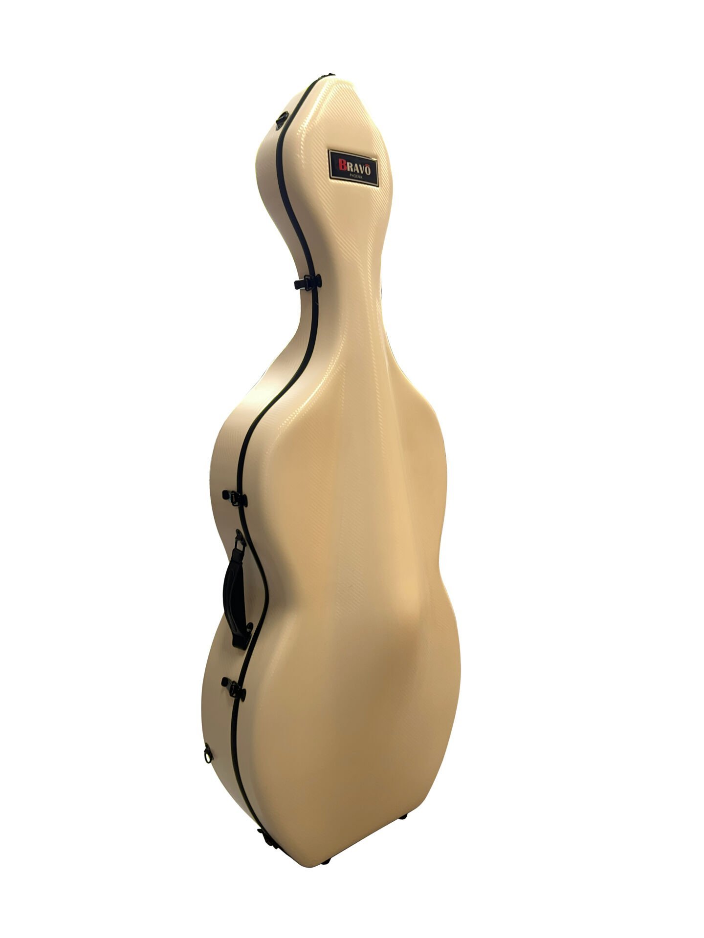 VALLER Bravo VCCS Beyaz 4/4 Çello Hardcase Tekerlekli Taşıma Çantası