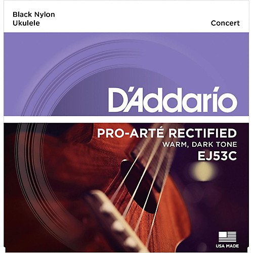 UKULELE TEL SETİ, HAWAIAN / CONCERT, BLACK NYLON, (0.026-0.032-0.036-0.028)