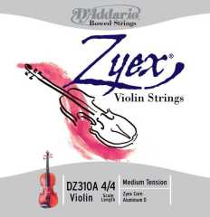 KEMAN TEL SET, ZYEX, 4/4 , MEDIUM TENSION, (RE ALUMİNYUM)