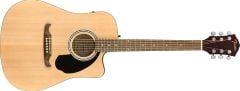 Fender FA-125CE Dread Natural WN Elektro Akustik Gitar