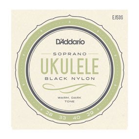 UKULELE TEL SETİ, SOPRANO, BLACK NYLON,