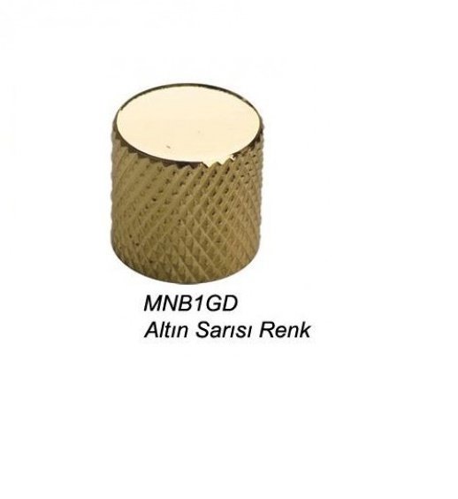 GİTAR POT. DÜĞME BAŞLIĞI (KUBBELİ) METAL, GOLD, (18.5X18.5)