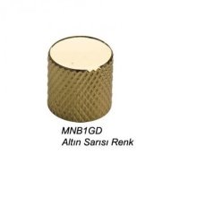 GİTAR POT. DÜĞME BAŞLIĞI (KUBBELİ) METAL, GOLD, (18.5X18.5)