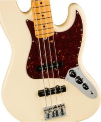 Fender American Professional Jazz Bass Guitar, MN - Olympic White ( Teşhir )