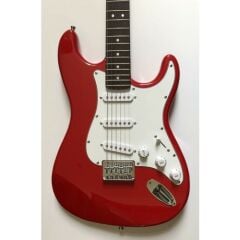 Squier MM Strat Sabit Köprü Kırmızı Elektro Gitar