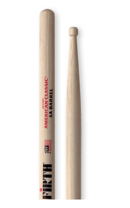 BAGET (ÇİFT) 5A BARREL TİP, HICKORY, 0.565''X16'', MEDIUM TAPER, TIP: WOOD (AĞAÇ) /BARREL, SURFACE: MEDIUM / LACQUER