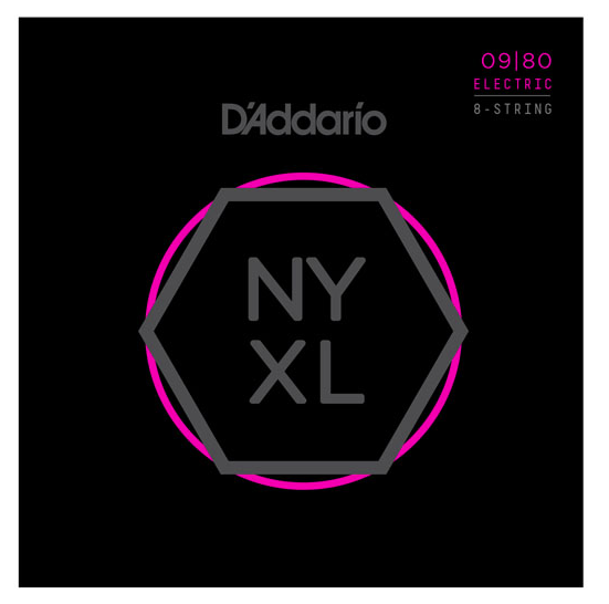 Daddario ELEKTRO GİTAR TEL SETİ, SUPER LIGHT (NICKEL-CARBON NYXL0980