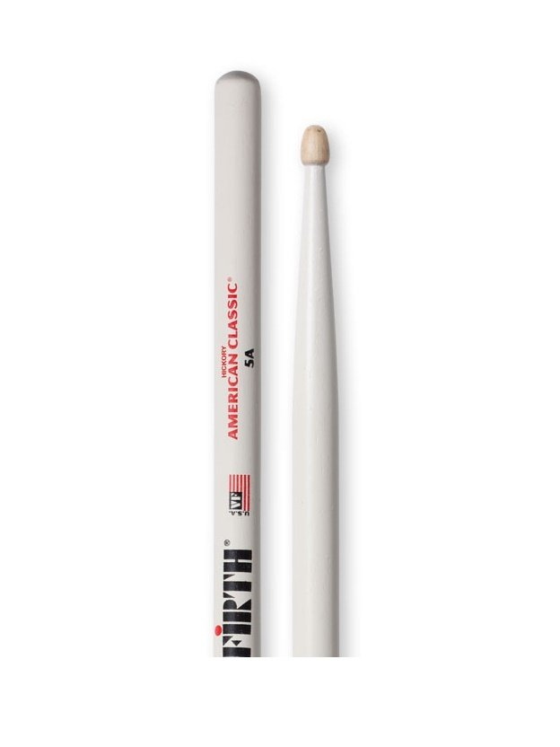 BAGET(ÇİFT)5A WOOD WHITE, HICKORY, 0.565''x16'', MEDIUM TAPER, TIP: WOOD (AĞAÇ)/TEAR DROP, SURFACE: MEDIUM/PAINT