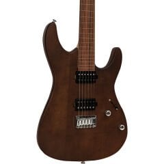 Valler FTS250 Mat Koyu Kahve Okoume Ağacı HH Perdesiz Elektro Gitar