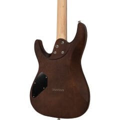 Valler FTS250 Mat Koyu Kahve Okoume Ağacı HH Perdesiz Elektro Gitar
