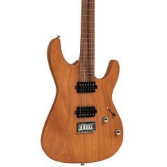 Valler FTS270 Mat Koyu Kahve Okoume Ağacı HH Perdesiz Elektro Gitar