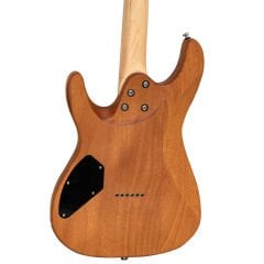 Valler FTS270 Mat Koyu Kahve Okoume Ağacı HH Perdesiz Elektro Gitar