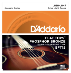 AKUSTİK GİTAR TEL SETİ, FLAT TOPS, PHOSPHOR BRONZE, EXTRA LIGHT GAUGE, 10-45, WARM, SEMI-BRIGHT TONE