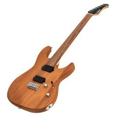 Valler FTS300A Mat Koyu Kahve Okoume Ağacı HH Aktif Perdesiz Elektro Gitar