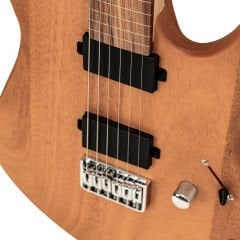 Valler FTS300A Mat Koyu Kahve Okoume Ağacı HH Aktif Perdesiz Elektro Gitar