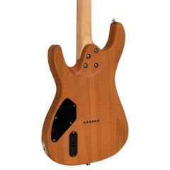 Valler FTS300A Mat Koyu Kahve Okoume Ağacı HH Aktif Perdesiz Elektro Gitar