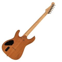 Valler FTS300A Mat Koyu Kahve Okoume Ağacı HH Aktif Perdesiz Elektro Gitar