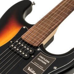 Valler FTS190 Sunburst Fretless ( Perdesiz ) Elektro Gitar