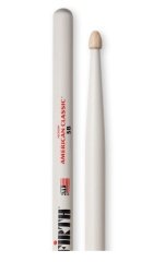 BAGET (ÇİFT) 5B WOOD WHITE, HICKORY, 0.595''x16'', MEDIUM TAPER, TIP: WOOD (AĞAÇ )/TEAR DROP, SURFACE: MEDIUM / PAINT WHITE