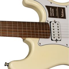 Valler FTS190 Beyaz Fretless ( Perdesiz ) Elektro Gitar
