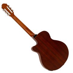 Valler VGX305 Naturel Cutaway İnce Kasa Perdesiz Elektro Klasik Gitar