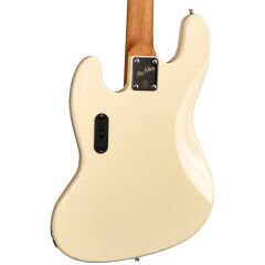 New Orleans NJA300FS Okoume Ağacı Vintage Bej Perdesiz Aktif Elektro Bass Gitar
