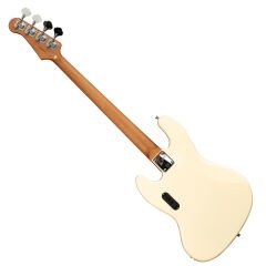 New Orleans NJA300FS Okoume Ağacı Vintage Bej Perdesiz Aktif Elektro Bass Gitar