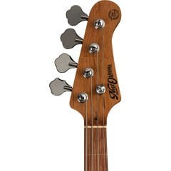 New Orleans NJA300FS Okoume Ağacı Vintage Bej Perdesiz Aktif Elektro Bass Gitar