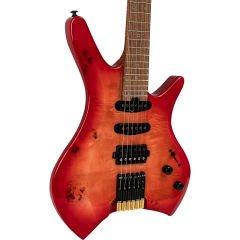New Orleans HDL450 Kırmızı Headless Elektro Gitar