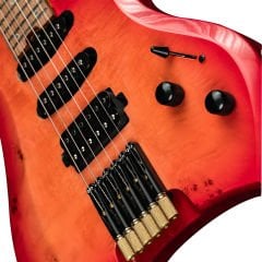 New Orleans HDL450 Kırmızı Headless Elektro Gitar