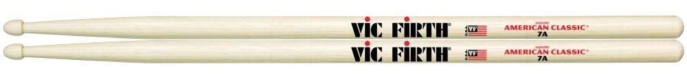 BAGET(ÇİFT) 7AW BEYAZ, HICKORY, 0.540''x15 1/2'', MEDIUM TAPER, TIP: WOOD / TEAR DROP, SURFACE: MEDIUM/PAINT (WHITE)