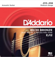 AKUSTİK GİTAR TEL SETİ, 80/20 BRONZE, MEDIUM GAUGE, 13-56, DEEP, BRIGHT & PROJECTING TONE