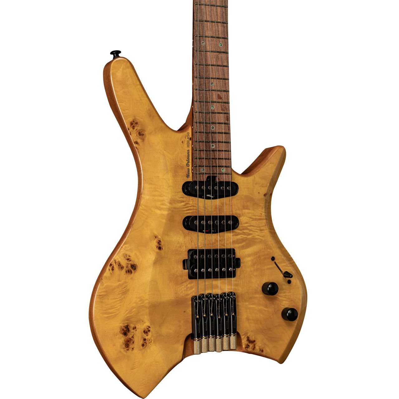 New Orleans HDL450MT Naturel Headless Elektro Gitar + Gigbag Hediyeli