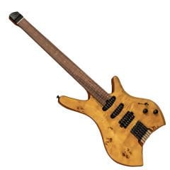 New Orleans HDL450MT Naturel Headless Elektro Gitar + Gigbag Hediyeli