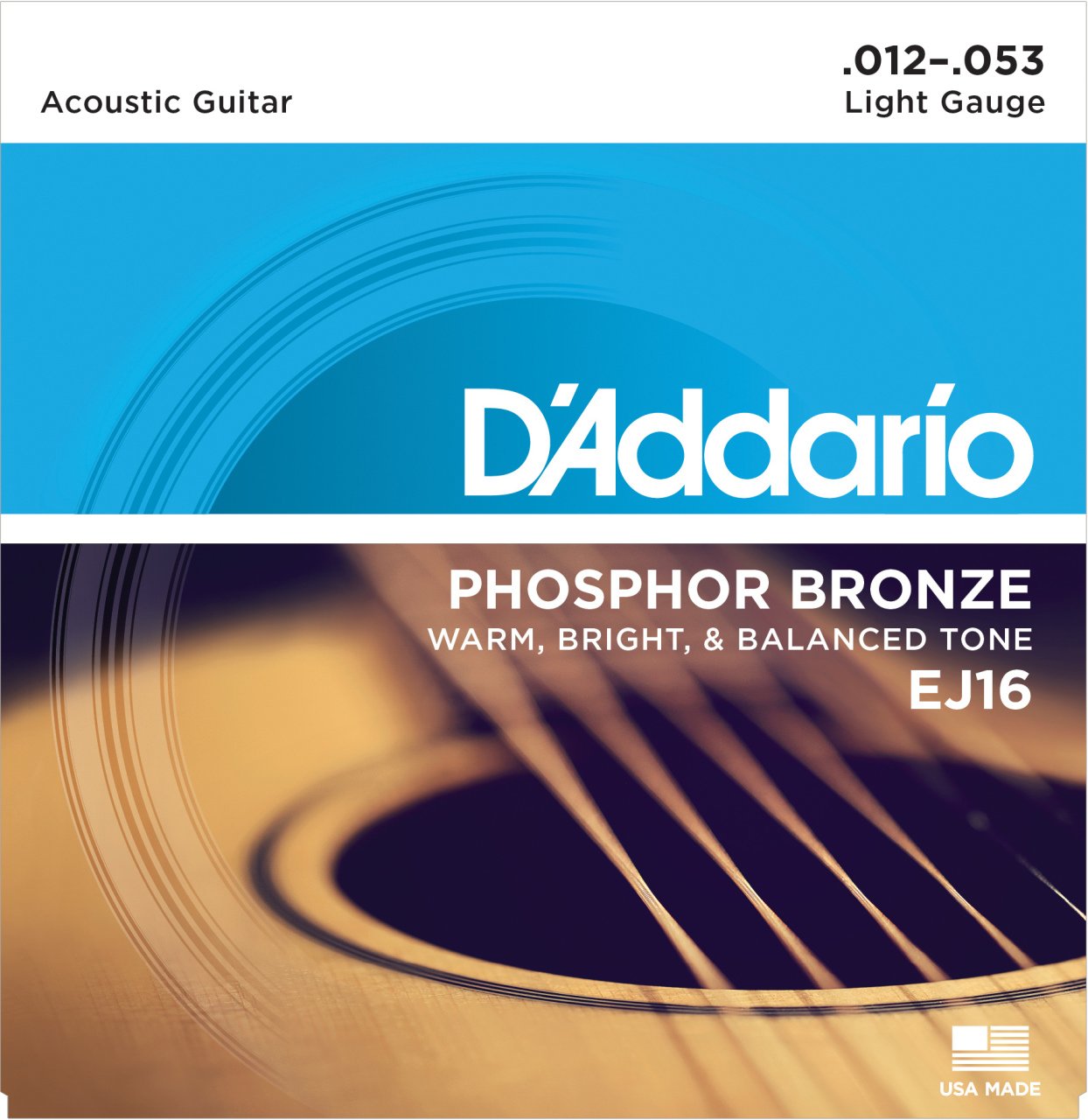 AKUSTİK GİTAR TEL SETİ, PHOSPHOR-BRONZE, LIGHT GAUGE, 12-53, WARM, BRIGHT & BALANCED TONE