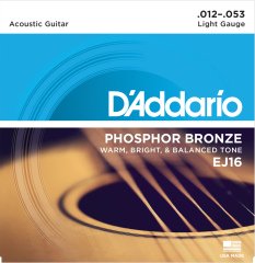 AKUSTİK GİTAR TEL SETİ, PHOSPHOR-BRONZE, LIGHT GAUGE, 12-53, WARM, BRIGHT & BALANCED TONE