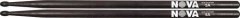 BAGET(ÇİFT) NOVA 5A WOOD BLACK (SİYAH), HICKORY, 16''x0.565'', MEDIUM TAPER, TIP: WOOD (AĞAÇ) /TEAR DROP (DAMLA), SURFACE: MEDIUM/PAINT(BLACK)