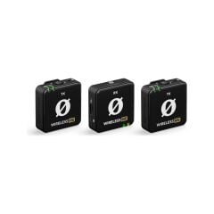 Wireless Me Dual Iki Vericili Kompakt Telsiz Mikrofon Sistemi (Siyah)
