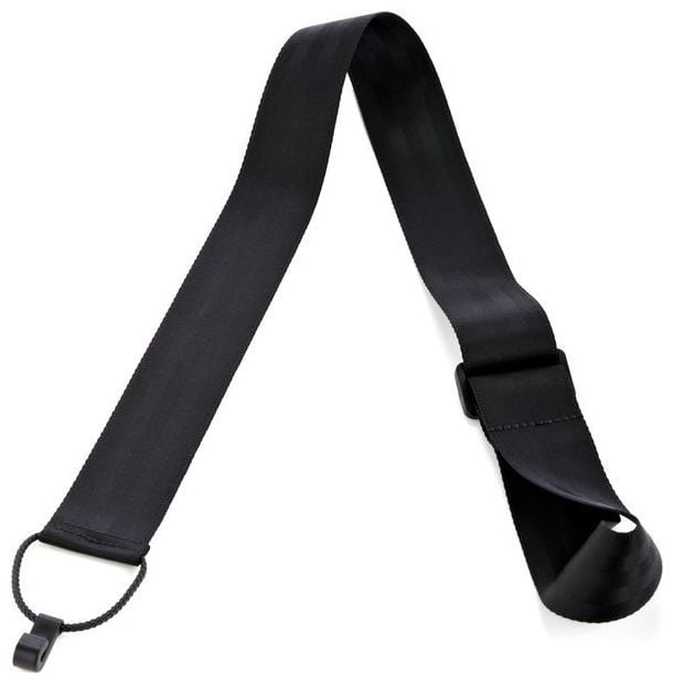 KLASİK GİTAR ASKISI,  SİYAH NYLON, ÇİZMEYEN SES DELİĞİ KLİPSLİ (NON-MARRING SOUNDHOLE HOOK), EN: 50MM, BOY: TAM AYARLANABİLİR (35''-59.5''),