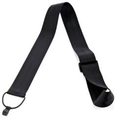 KLASİK GİTAR ASKISI,  SİYAH NYLON, ÇİZMEYEN SES DELİĞİ KLİPSLİ (NON-MARRING SOUNDHOLE HOOK), EN: 50MM, BOY: TAM AYARLANABİLİR (35''-59.5''),
