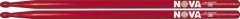 BAGET(ÇİFT) NOVA 5B WOOD RED (KIRMIZI), HICKORY, 16''x0.595'', MEDIUM TAPER, TIP: WOOD (AĞAÇ) /TEAR DROP (DAMLA), SURFACE: MEDIUM/PAINT(RED)