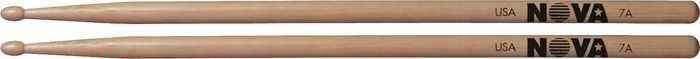 BAGET(ÇİFT) NOVA 7A WOOD, HICKORY, 15 1/2''x0.540'', MEDIUM TAPER,TIP: WOOD (AĞAÇ) /TEAR DROP (DAMLA), SURFACE: MEDIUM/LACQUER