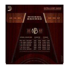 AKUSTİK GİTAR TEL SETİ, NICKEL BRONZE, X-LITE, 10-47
