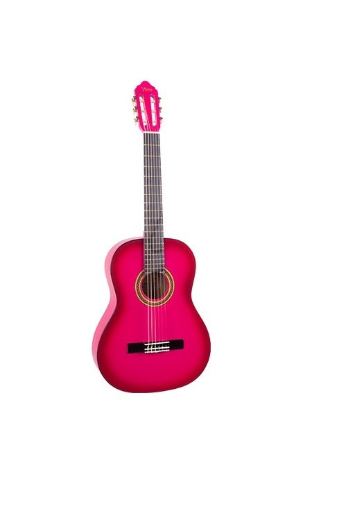 Valencia VC154PKS 4/4 Klasik Gitar Pembe
